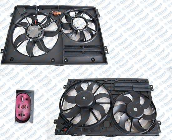 SWAPP 86366 Fan Motoru Su+Klima Davlumbazli Ciftli Kasa 460 Mm Golf V Caddy Iii Passat Touran 1.4 1.6 2.0 Tsi Tdi